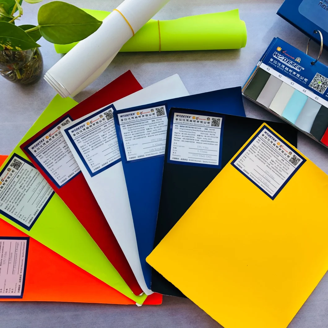 Color Thermoplastic Polyurethane TPU Film for Bags, Shoes and Garment