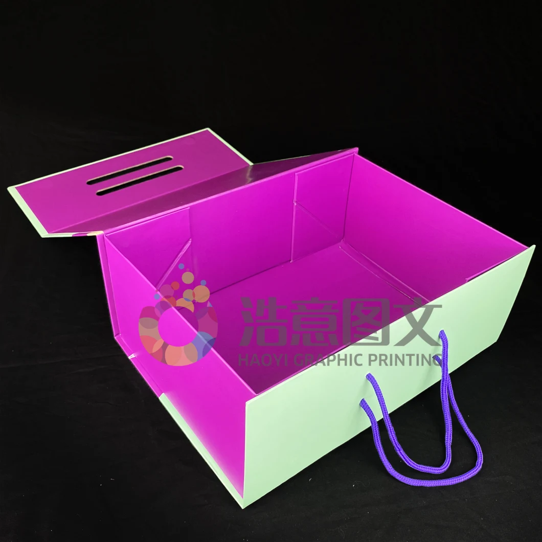 Designer Custom Packaging &amp; Printing Rigid Folding Foldable Shipping Boxes Cardboard Packing Storage Carton Gift Magnetic Box for Wine Clothing Shoes