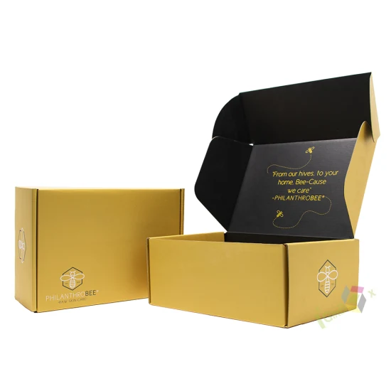 Custom Design Printed Luxury Corrugated Cardboard Garment Clothing Carton Box